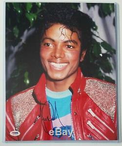 Michael Jackson Signed Photo Psa Dna Loa Autographed King Of Pop Music 5 Five