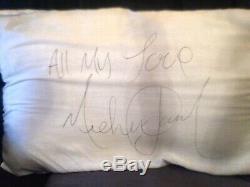 Michael Jackson Signed Pillow