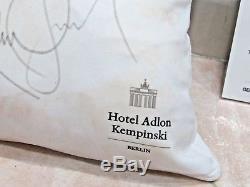 Michael Jackson Signed Pillow Coa Adlon Hotel