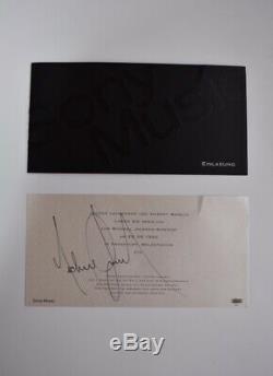 Michael Jackson Signed SONY Music Concert Invitation + Roger Epperson