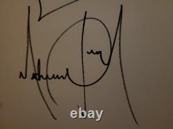 Michael Jackson Signed Sketch Drawing Self-Portrait with Initials Autographed