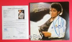 Michael Jackson Signed Thriller Album Certified Authentic With Jsa Letter Loa