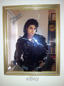 Michael Jackson Signed Wall Mirror Bad Era Unique Very Rare Collectors Item