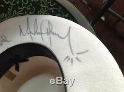 Michael Jackson Signed White Fedora Hat Autographed Thriller Coa Outstanding