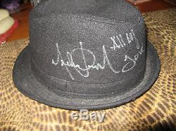 Michael Jackson Signed/autograph Fedora-rare! -signature-loa