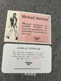 Michael Jackson Singer Signed Autographed Music Trading Card COA