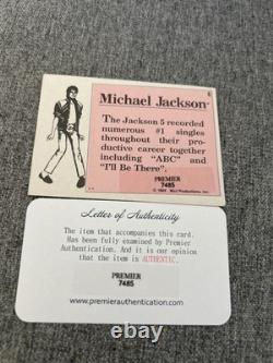 Michael Jackson Singer Signed Autographed Music Trading Card COA