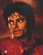 Michael Jackson THRILLER In Costume Were-Cat Signed 11x14 Photo BECKETT BAS
