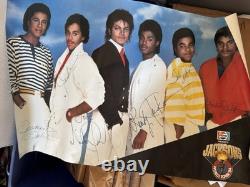 Michael Jackson & The Jacksons, Autographed Signed, Victory Tour Poster, RARE
