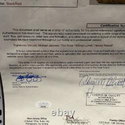 Michael Jackson The Wiz Cast Autographed Original Movie Set Brick Signed JSA