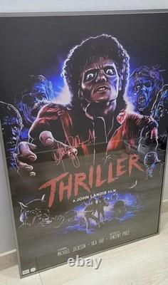Michael Jackson Thriller Hand Signed Autographed Poster with COA OA0136X