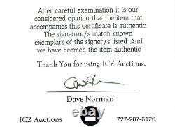 Michael Jackson Thriller Signed Album ICZ Dave Norman Autograph COA (no record)