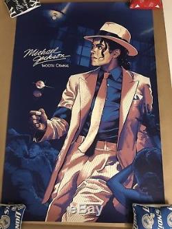 Michael Jackson Tribute Smooth Criminal poster Not mondo, Signed #/100 In Hand