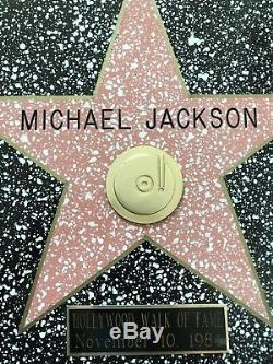 Michael Jackson Walk Of Fame Star Glove Fedora No Signed Smile Thriller