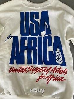 Michael Jackson We Are The World Shirt, USA For Africa Orginal Mega Rare Signed