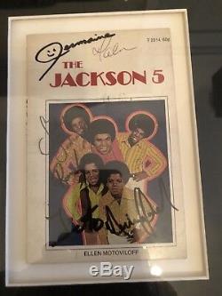 Michael Jackson and The Jackson 5 Signed