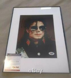 Michael Jackson autographed photo with PSA/DNA