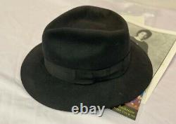 Michael Jackson's stage Worn Black Fedora from Victory Tour 1984 NO SIGNED