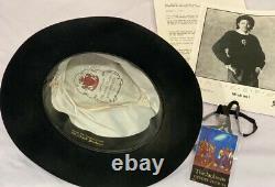Michael Jackson's stage Worn Black Fedora from Victory Tour 1984 NO SIGNED