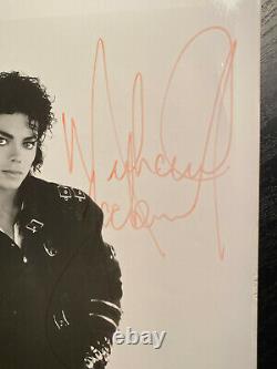Michael Jackson signed B&W Orignal Promo Photo JSA LOA Rare Full Auto Bold B796