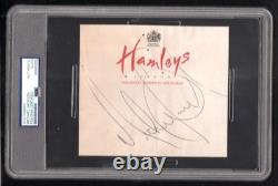 Michael Jackson signed autograph on 5x5.5 Hamleys Toyshop Letterhead PSA Slabbed