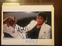 Michael Jackson signed autographed Thriller Album Cover 8x10 photo