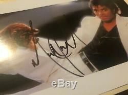Michael Jackson signed autographed Thriller Album Cover 8x10 photo