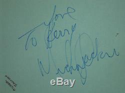 Michael Jackson signed vintage autograph page Roger Epperson QO