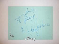 Michael Jackson signed vintage autograph page Roger Epperson QO