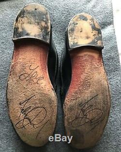 Michael Jackson stage worn &signed Florsheim black shoes
