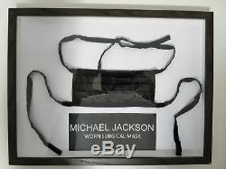 Michael Jackson worn black surgical mask / no fedora / signed / glove