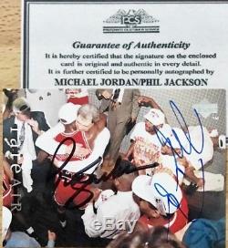 Michael Jordan /Phil Jackson 1994 UD Auto Autograph Signed Card with COA