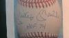Mickey Mantle Derek Jeter Signed Baseball Yankees Autographed Photo