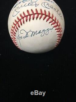 Mickey Mantle Reggie Jackson Joe DiMaggio Signed American League Baseball JSA
