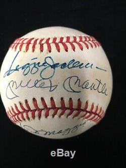 Mickey Mantle Reggie Jackson Joe DiMaggio Signed American League Baseball JSA
