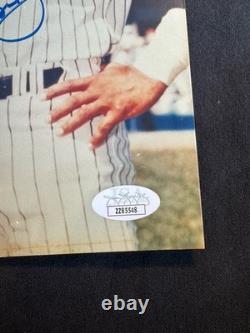 Mickey Mantle Reggie Jackson Signed Autographed 8x10 Photo JSA LOA Read