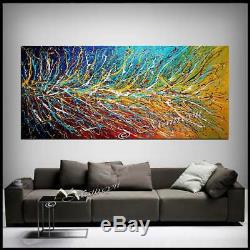 Multicolored abstract painting Jackson Pollock Style, Contemporary wall art