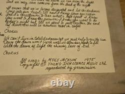 Myke Jackson Alive LP. Signed. Autographed. 1975