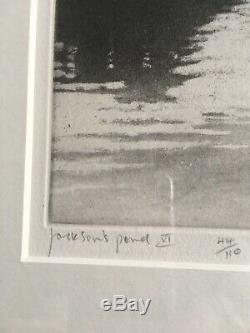 NORMAN ACKROYD RA 1938 Jackson's Pond vi Limited Ed ETCHING ed 44/110 FRAMED