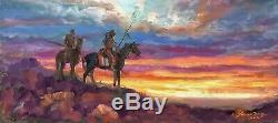 Native American Mustang Jackson Hole SOUTH WESTERN ART Original Oil painting