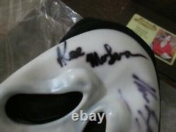 Neve Campbell Rose McGowan Roger Jackson Signed Autographed Ghost Scream Mask