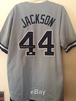 New York Yankees signed by Reggie Jackson, Jersey with JSA authentication WOW