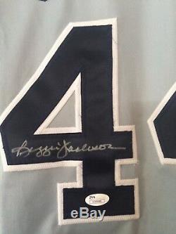 New York Yankees signed by Reggie Jackson, Jersey with JSA authentication WOW