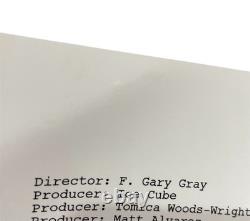 O'Shea Jackson Signed Autographed Straight Outta Compton Full Movie Script