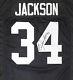 Oakland Raiders Bo Jackson Autographed Signed Black Jersey Beckett 179057