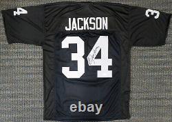 Oakland Raiders Bo Jackson Autographed Signed Black Jersey Beckett 179057