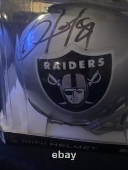 Oakland Raiders Bo Jackson Signed Autographed Mini Helmet BAS Beckett