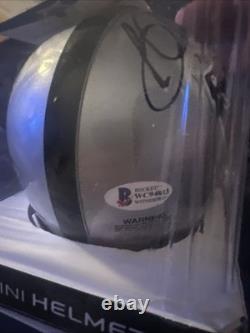Oakland Raiders Bo Jackson Signed Autographed Mini Helmet BAS Beckett