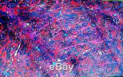 Oil Painting on Canvas Reproduction of a Jackson Pollock by a US Artist. 48