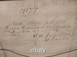 Orig 1834 Andrew Jackson Secretarial Signed Land Grant 2 Sided Glare Free Frame